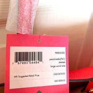 Kate Spade Zeezee large work tote